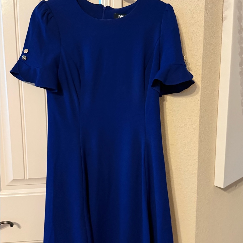 DKNY Royal Blue Midi Dress